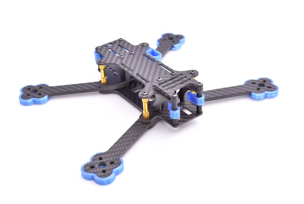 custom carbon fiber drone airframe design