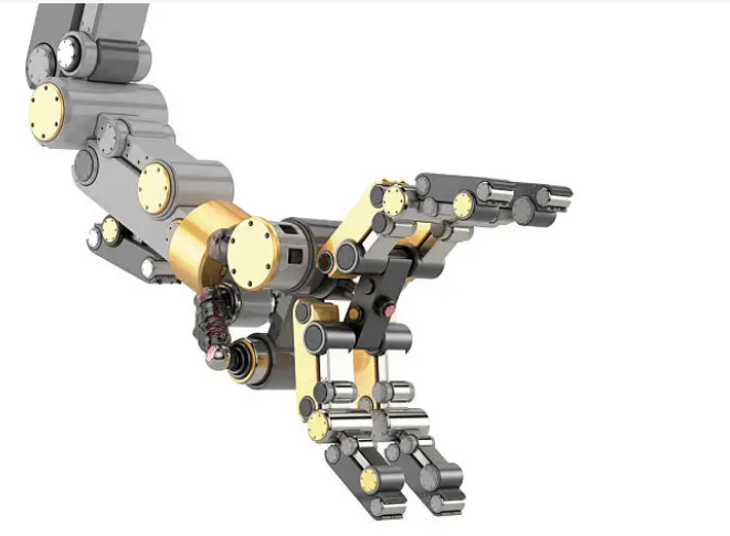kinematic simulation of a moving mechanical linkage assembly